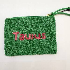 NEW America & Beyond Taurus Beaded Coin Purse